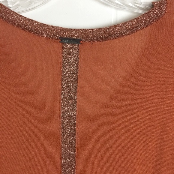 AMS Pure Size Small Pullover Sweater Shimmer Pocket Top - Picture 4 of 4